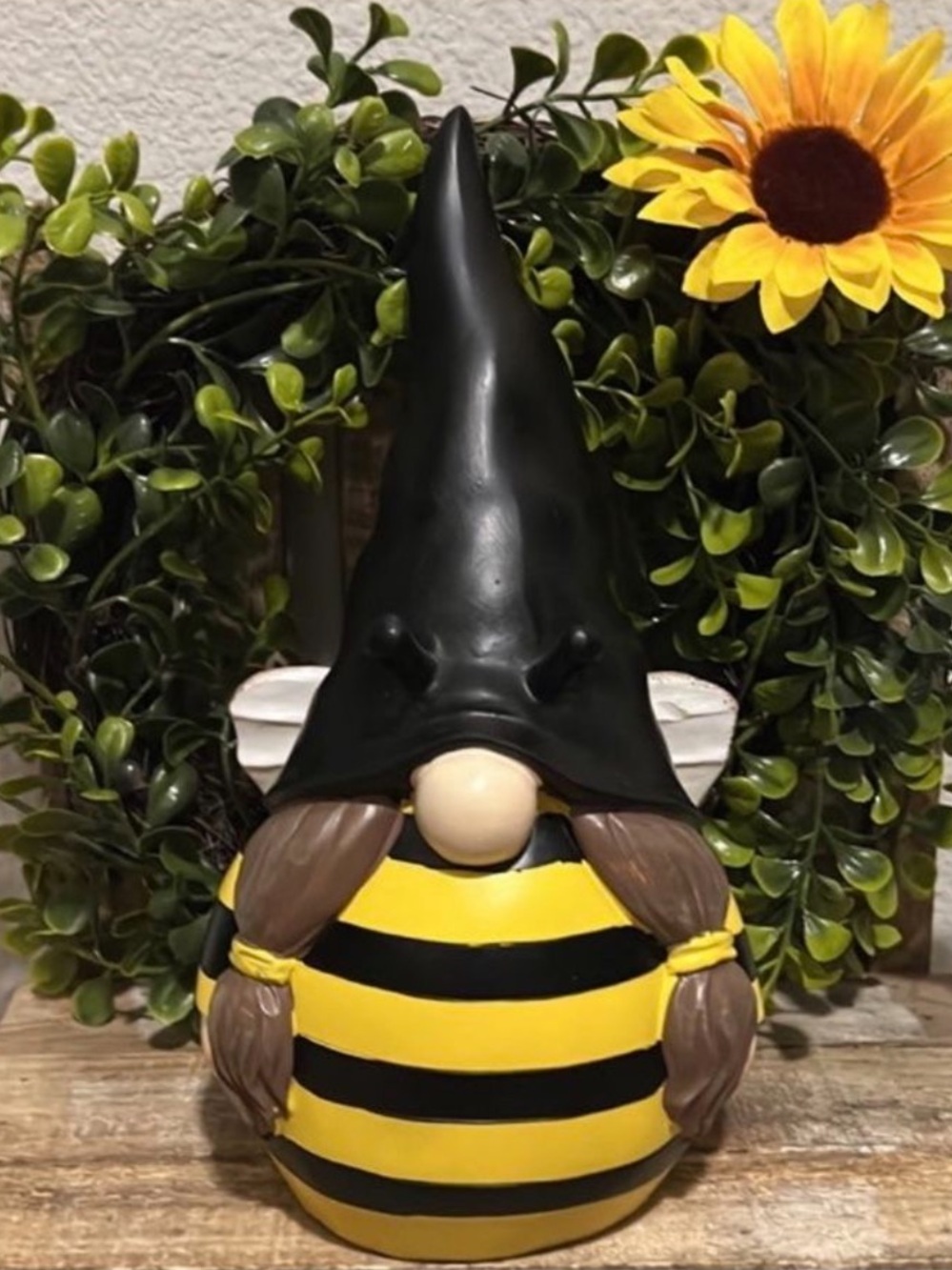 Honey Bee/Bumble Bee Fairy Large Garden Gnome Decoration